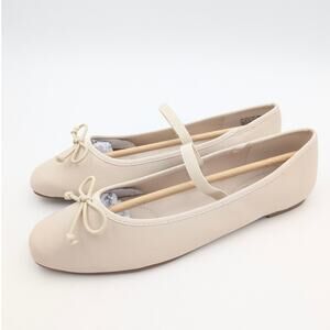 Reaction Kenneth Cole Melrose Ballet Flat Round Toe Women's Ivory Size US8 EU39